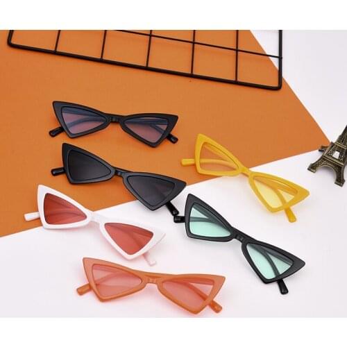 2018 Fashion Style Kids Vintage Cat Eye Children Sunglasses Triangle Shaped Boys&girls Brand Cute Sunglasses Baby Oculos 1470