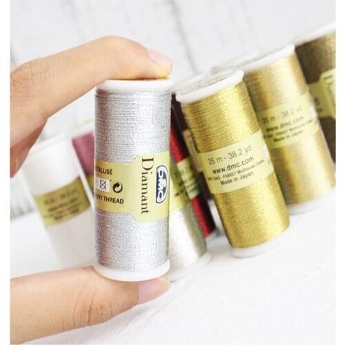 35M DMC Thread Metal Embroidery Thread Gold And Silver Thread Hand - made Accessories Woven Accessories