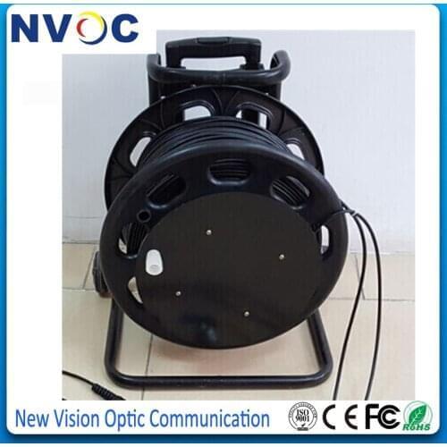 500M 12C 12Core SM G657A1 Field Tactical Fiber Optic Cable Reels Winding Drum with SC ST FC LC ODC Connector