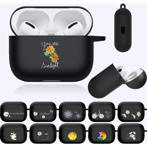 AirPods Cases for Apple AirPods Pro A2084 A2083 Soft Silicone Bluetooth Wireless Earphone Cover Daisy series pattern