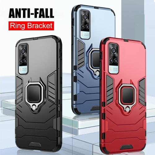 For VIVO Y31 Case V2036 Magnetic Car Shockproof Ring Armor Phone Back Cover For vivo Y31 Y 31 vivoY31 2021 6.58" Coque fundas
