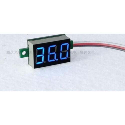1pc 0.36'' Digital Volmeter DC0-100V Blue LED Volt Meter Gauge Voltage Current Home Use Tool Voltmeter Voltage Panel Meter