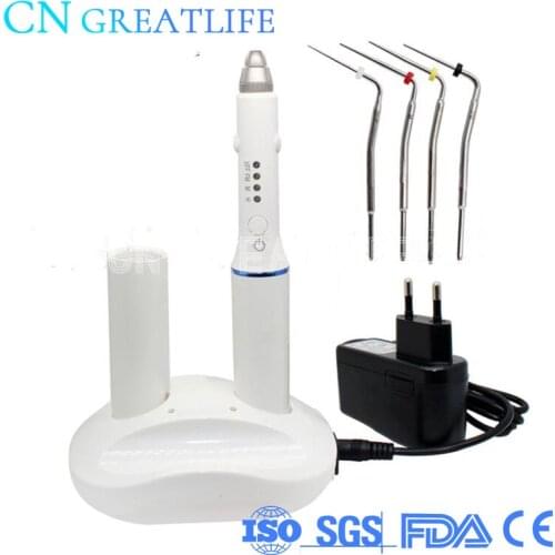 Double Charging Hot Melt Filling Dental Cordless Teether Dental Gutta Percha Obturation System Obturation Pen with 4 Tips