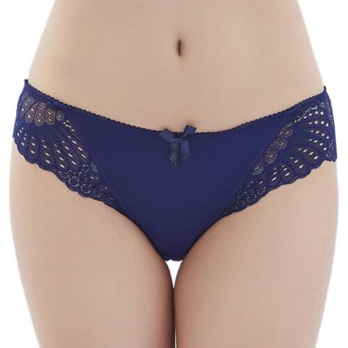 Breathable Sexy Lace Panties Underwear Women Cotton Briefs Transparent Panties Sexy Lingerie Calcinhas Thong Cute G-String Tanga