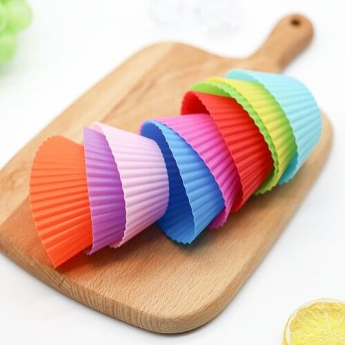 Circular silicone cake mold muffin cups cake mold mold baking cupcake paper cups baking tools for cakes cake decorating