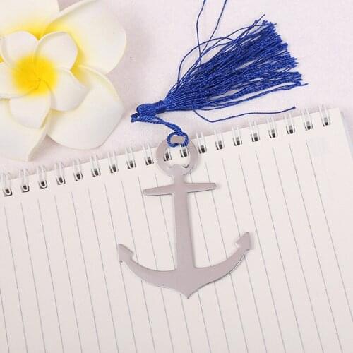 Party Favor anchor metal Bookmark 100PCS Bridal Shower, Wedding Favors Decoration Birthday Gift lin2348