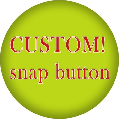 Custom! 12mm/18mm/20mm/25mm Round glass snap button Y588