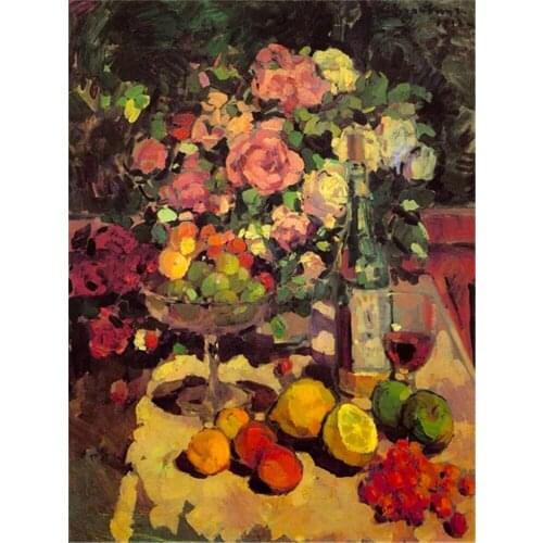 Fruit Landscape Printed Water-Soluble Canvas 11CT Cross Stitch Full Kit Embroidery DMC Threads Handicraft Knitting Sales