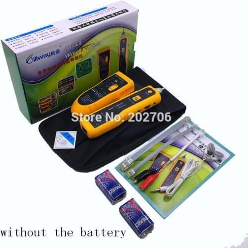 Box pack JW-360 Cat5 Cat6 RJ45 UTP STP Line Finder Telephone Wire Tracker Tracer Diagnose Tone Tool Kit LAN Network Cable Tester