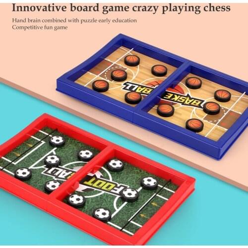 Table Hockey Game Catapult Chess Parent-child Interactive Toy Foosball Winner Games Fast Sling Puck Board Game Toys For Children