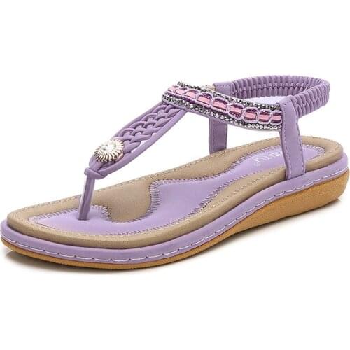 YSHUNIJ 2021 new Dayang button drill woven large size womens sandals wholesale