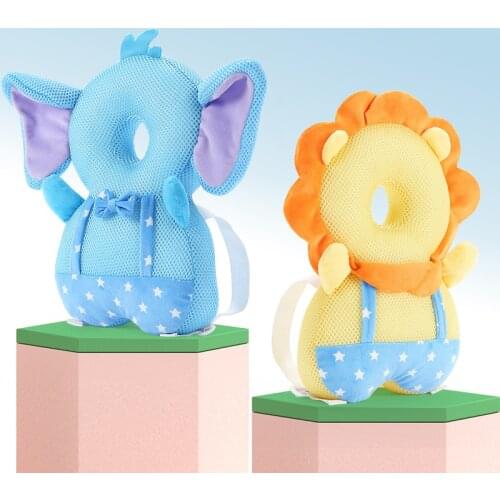 Baby Toddler Head Protection Pad Cartoon Animals Headrest Infant Toddler Anti-fall Head Pillow Backpack Head Protector Best Gift