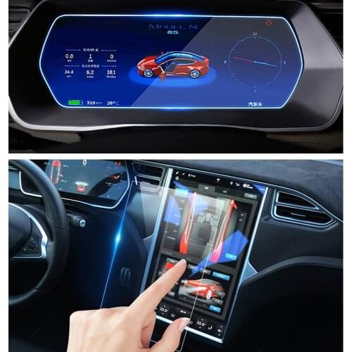 Protection Protector UV Auto Screen Instrument Panel Screen Film For Tesla Model X S Navigation Screen Protector Glass Film