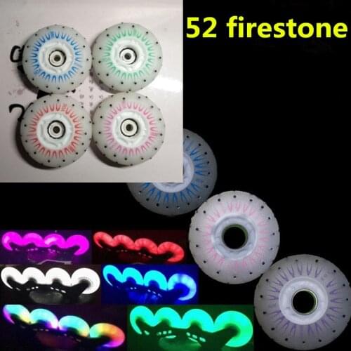 Slide KING 52 firestone inline skate wheels 80mm 90A fire stone spark shine flint rodas for SEBA for powerslide roller skates