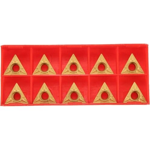 10Pcs TCMT 16T304 CNC Lathe Metal Inserts for Steel Processing Milling