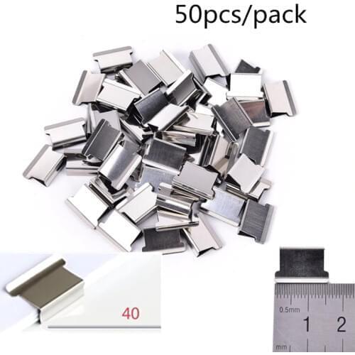 50pcs/pack Mini Metal Paper Clip Paper Document Binder Clips Office Learning Supplies Stationery