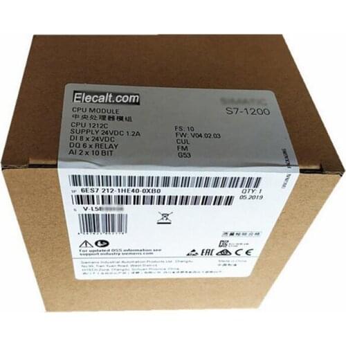 6ES7212-1HE40-0XB0 6ES7 212-1HE40-0XB0 1212C COMPACT CPU 6ES72121HE400XB0 DC/DC/RLY