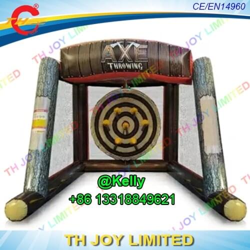 Free door shipping Single Inflatable Axe Throwing dart games, carnival inflatable axe throwing game for event challenge games