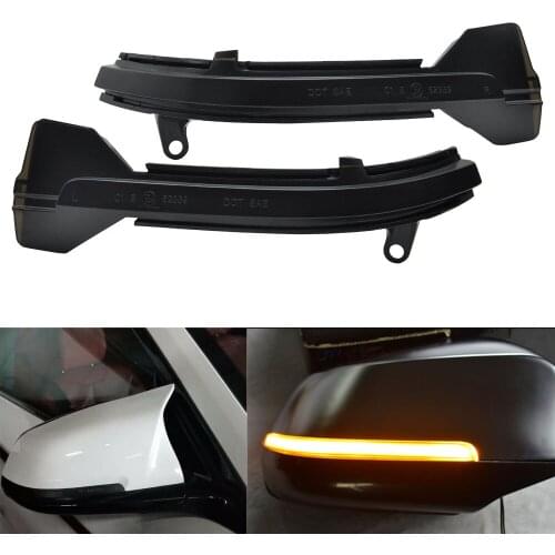 For BMW 5 6 7 Series F10 F11 F07 F06 F12 F13 F01 F02 side rearview Mirror Dynamic blinker scroll Flow LED Turn Signal