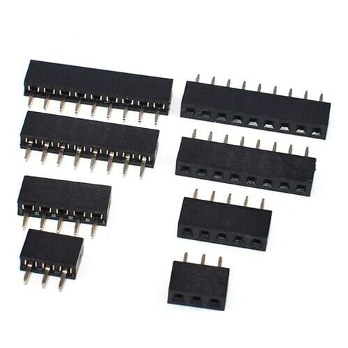 Hot sale 100PCS 2.0MM Single Row Female PIN Header 2.0 Female Socket Single Row 1 * 4P