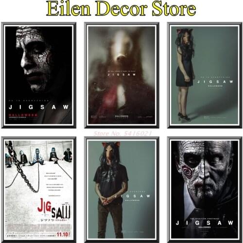 Jigsaw Movie Poster Wall Poster Posters & Prints Funny Art Prints Decoration Retro Movie Poster For Cafe Bar Decor 42X30cm