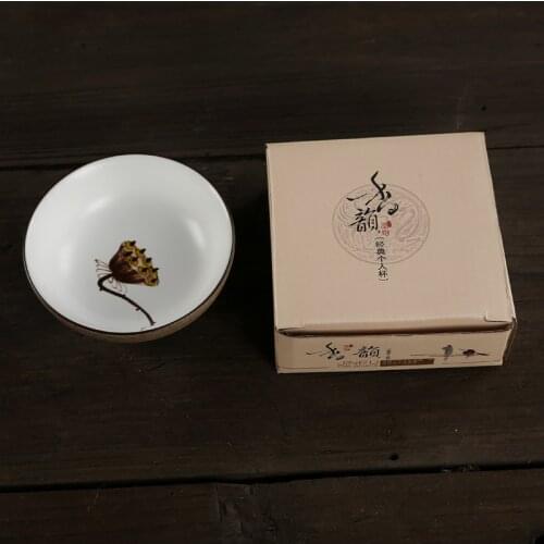 Jingdezhen hand-painted ceramic tea cup Kung Fu mug