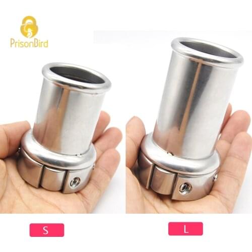 Sex Shop Penis Captivity Exercise Male Penis Ring Stainless Steel Cock Ring Body Bondage Sex Toys for Men Chastity Device A316