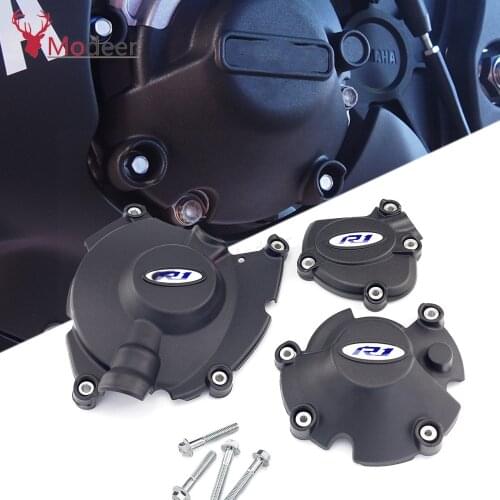 Logo R1 Motorcycles Engine Cover Protection Cap Water Pump Covers Case for YAMAHA YZFR1 YZF R1 2015 2016 2017 2018 2019 2020
