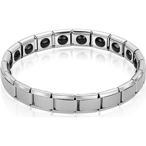 Magnetic Bracelet Male Wrist Band Reduce Muscle Tension Bracelet Men Hand Chain Improve Blood Circulation Energy Bracelets