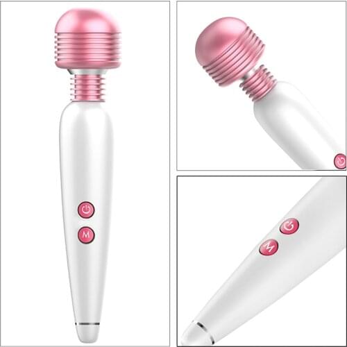 USB charged 12 Speeds Magic Wand Massager Magic Wand Massage Stick AV Vibrators Clit Strong Vibrator Sex Toys for Women