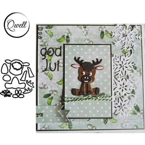 QWELL Reindeer Metal Cutting Dies for Scrapbooking and Card Making Paper Embossing Craft New 2019 die cuts