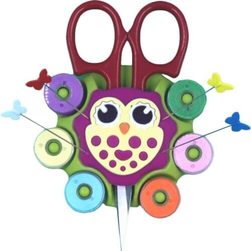 Owl Multifunctional sewing machine accessories bobbin coil storage tray rubber needle insertion belt suction cup storage needle