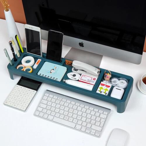 Multi function keyboard storage rack format sorting storage holder computer desk space saving storage rack