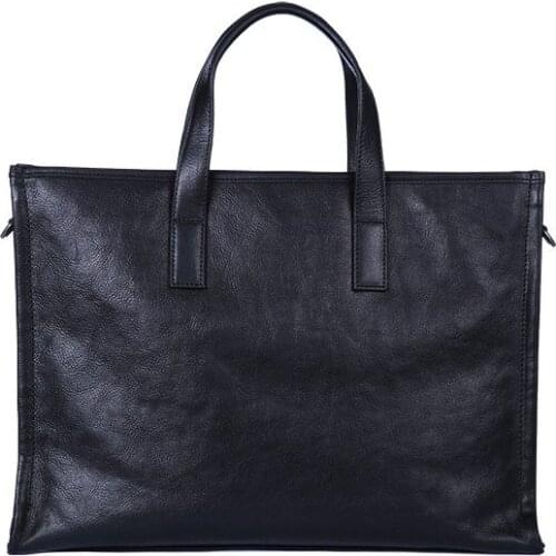 Genuine leather men casual handbag business briefcase shoulder bags high quality