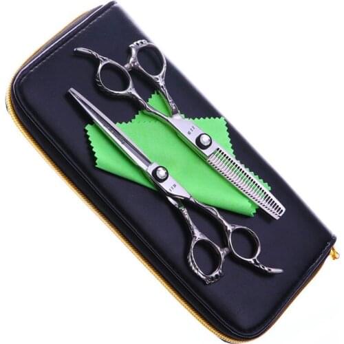 6'' Pet Scissors Dog Grooming Cutting+Thinning Shears Kit for Animals Japan440C High Quality Personality Styles