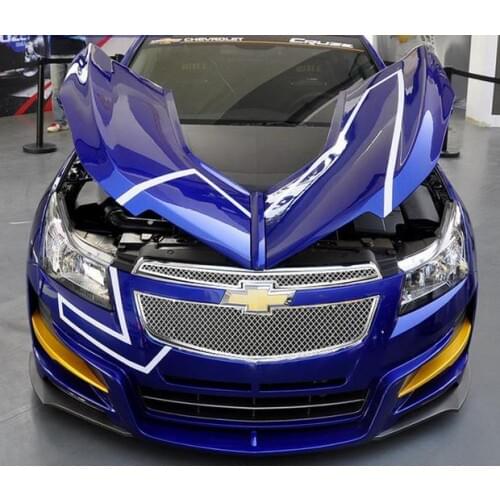 Widening edge 2pcs stainless steel Honeycomb style car front bumper Grill covers for Chevrolet old claissc CRUZE 2009-2014