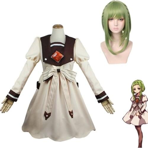 Nanamine Sakura Dresses Toilet-Bound Jibaku Shounen Uniform Outfit Anime Cosplay Costumes Wig Womens Halloween Party Costumes