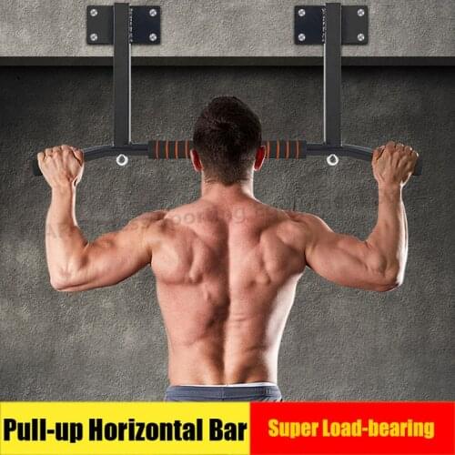 Wall-mounted Horizontal Bar Multi-function Pull-up Bar Portable Fitness Equipment Adjustable Height Pull Rod Home Gym Workout