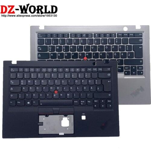 New Original C Cover Shell Palmrest Upper Case With DE German Backlit Keyboard for Thinkpad X1 Carbon 6th Gen Laptop 01YR542