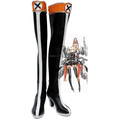 Kancolle Bismarck Shoes Cosplay Kantai Collection Bismarck Cosplay Boots High Heel Shoes Custom Made