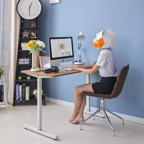 Adjustable Manual Lifting Ergonomics Simple Office Computer Table Bed Portable Laptop Can be Lifted Standing Desk 120*60 CM