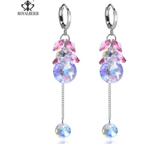 RoyalBeier New Wedding pendientes mujer Earrings brinco de rosto Drop Earrings for Women Wedding brinco-casamento Female