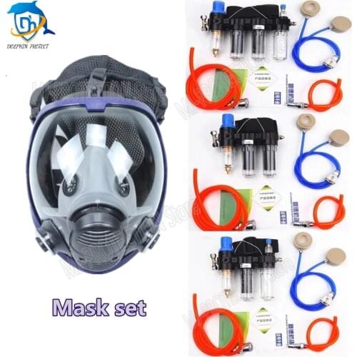 Three-In-One Function Supplied Air Fed Respirator System Use For 6200 6800 7502 series Full Face Gas Mask