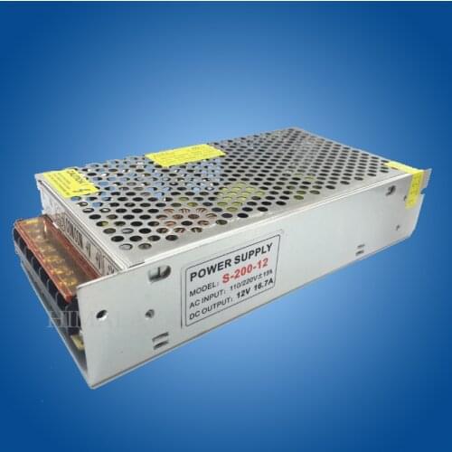 Toika 10pcs/lot DC 12V 10A 120W 16A 200WWFull Aluminum Metal Material LED switching power supply transformer Power Adapter