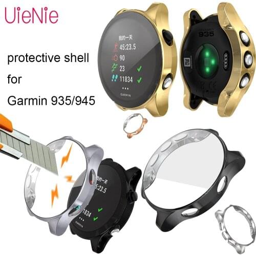 TPU All-inclusive Electric Crossing Case Protective Shell For Garmin 935/945 Watch Shell Full Cover Plating Protection Cases