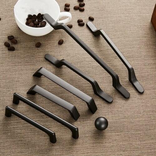 Solid Zinc Alloy Gray Cabinet Handles for Furniture Drawer Knobs Cabinet Pulls Decorative Home Decor Hardware