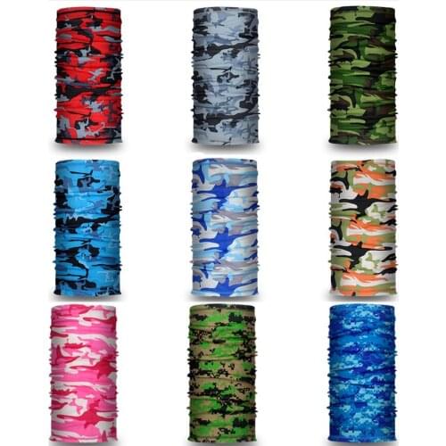 Military Army Camouflage Series Pattern Sports Bandana Motorcycle Bike Bandana Magic Headband Veil Scarf Multifunctional Bandana