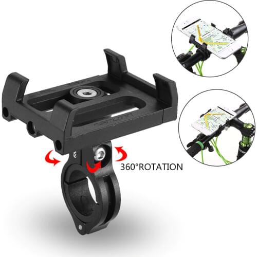 GUB PLUS 3 360 Rotating MTB Bicycle Phone Holder Motorcycle Support GPS Mount for Bike Handlebar Bike Stem Phone Holder Mount