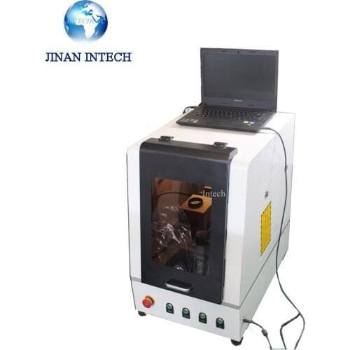 High technology rotary fiber laser marking machine with Raycus IPG Laser