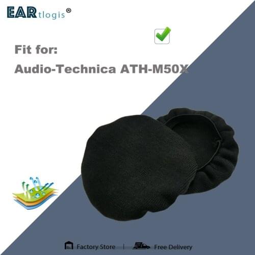 1 pair of Sleeve Stretch Covers Sweat Absorption Washable Germproof Deodorizing for Audio-Technica ATH-M50X ATHM50X Headset
